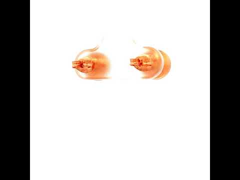 Round Ball Stud Earrings in Rose Gold