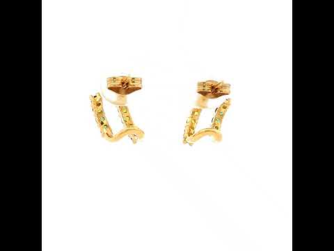 Scala Sapphire Earrings in Yellow Gold