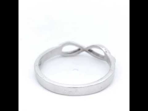 White Gold Infinity Ring