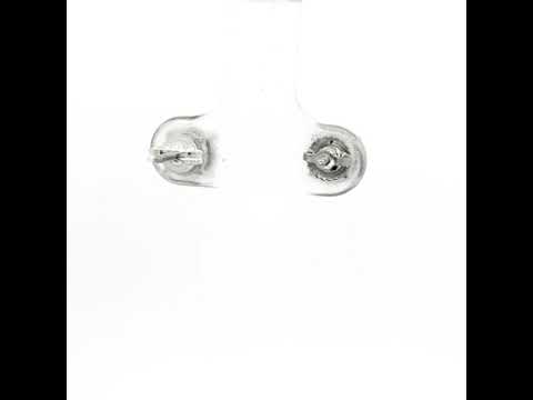 White Gold Diamond Halo Stud Earrings