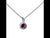 Round Ruby Stone Set in White Gold