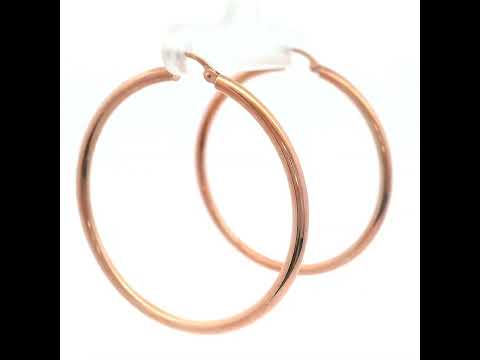 Hoop Earing in Rose Gold