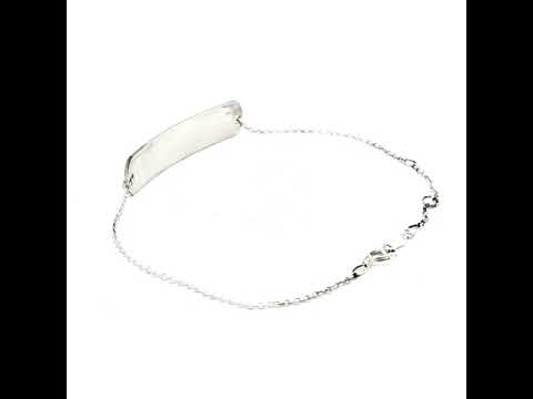 Engravable Curved Medical Bracelet