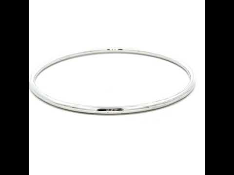 Golf Bangle in White Gold