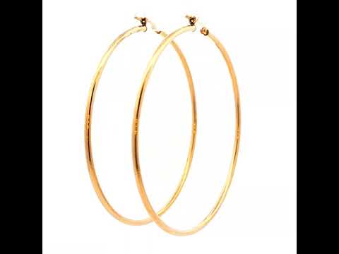 Classic Yellow Gold Hoop Earrings