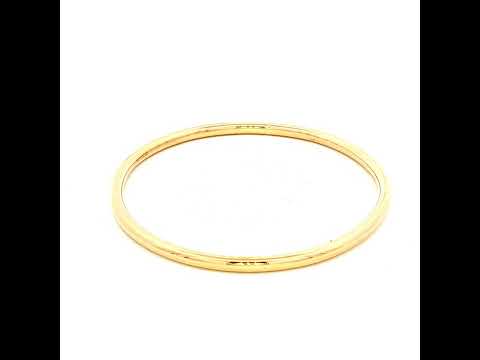 Solid Yellow Gold Childrens Bangle