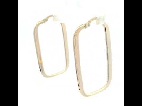 Large Square Hoop Earrings