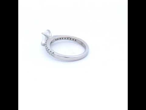 Diamond Set in White Gold Ring