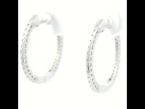 Diamond Inside Out Hoops