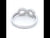 Diamond Set Infinity Ring in White Gold