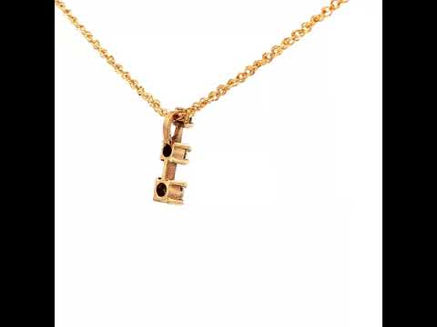 Yellow Gold Diamond Cascade Pendant Necklace