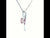 Pink Tourmaline Pendant Set in White Gold