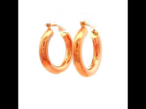 Rose Gold Hoop Earrings