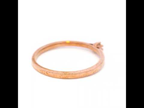 Claw Set Diamond Dress Ring in 9 Carat Rose Gold