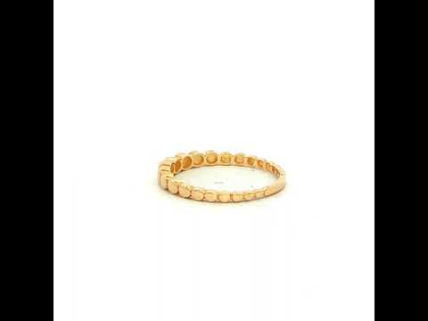 Solid Graduated Circle Rng in Yellow Gold