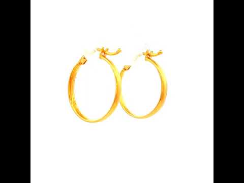Classic Yellow Gold Hoop Earrings