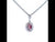 Ruby PendantSet in White Gold and White Gold Chain