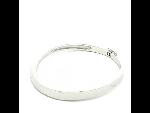 Breuning Sterling Silver Hinged Bracelet