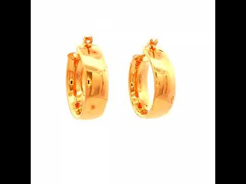 Hoop Earrings in Yellow Gold