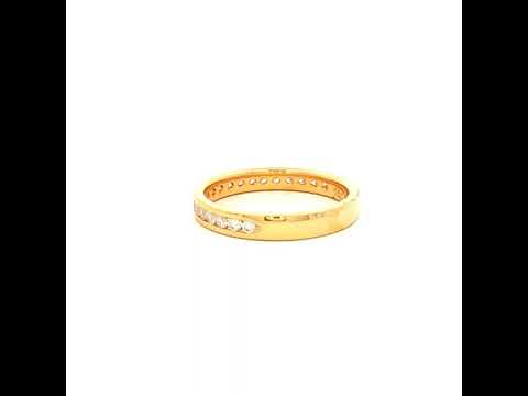 Diamond Eternity Band Ring in Yellow Gold