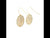 Bark Textured Disc Drop Earrings