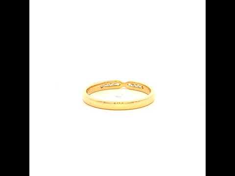 Chanel Set Crossover Ring in Yellow Gold