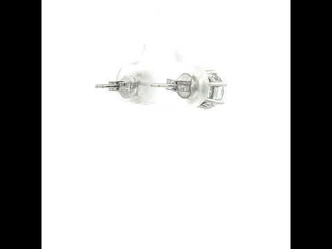 Classic Diamond Stud Earrings in White Gold