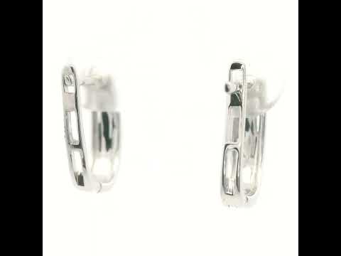 9CT WG Dia HOOP EARRINGS TDW= 0.16CT HI/I2