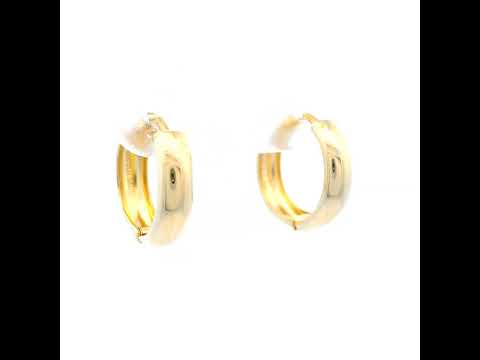 9 Carat Yellow Gold Earrings Yellow Gold Hoop Earrings