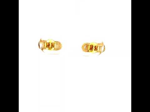 Infinity Stud Earrings in Yellow Gold