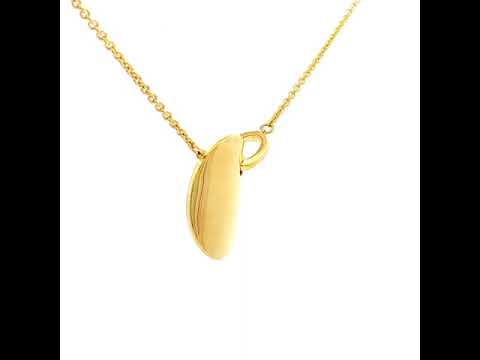 Tsavorite Garnet and Diamond Necklace in Yellow Gold