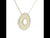 Diamond Open Circle Necklet Set in Yellow Gold