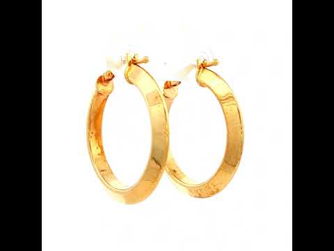Classic Yellow Gold Hoop Earrings