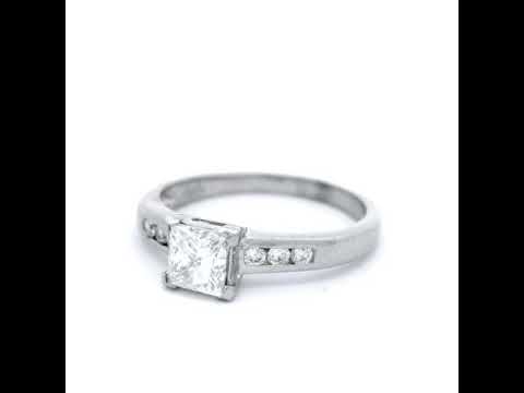 Princess Claw Set with Pave Shoulders Dress Ring