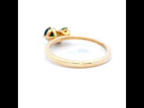 Sapphire Dreams Toi Et Moi Ring in Yellow Gold