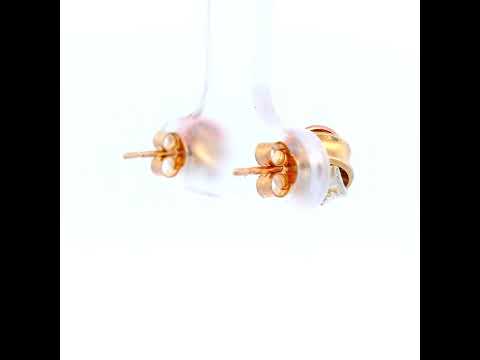 Love Knot Tri Colour Stud Earrings