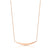 9ct Rose Gold Moon Bar Necklet