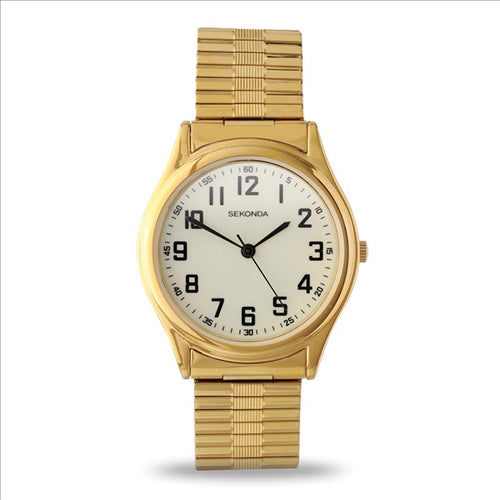 Sekonda Gold Colour Luminous Dial Watch
