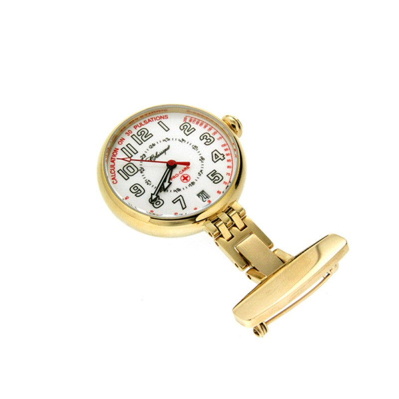 Gold Plated Nurses Fob Watch