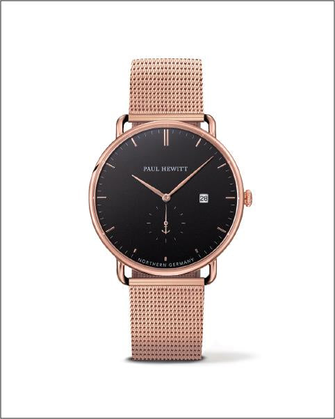 Paul Hewitt Grand Atlantic Rose Gold Mesh Strap