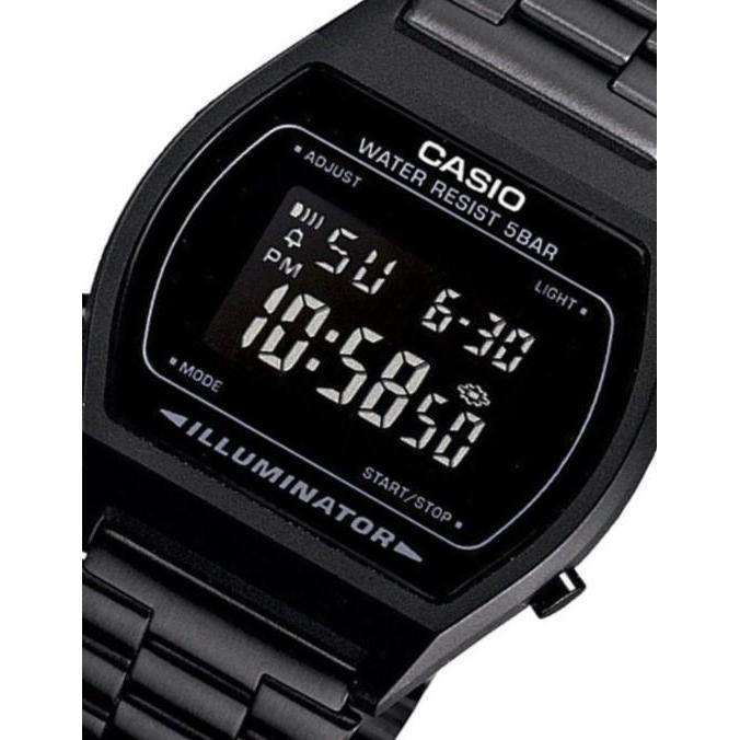 Casio Classic Black Stainless Steel Alarm Unisex Men's Watch - B640WB-1B
