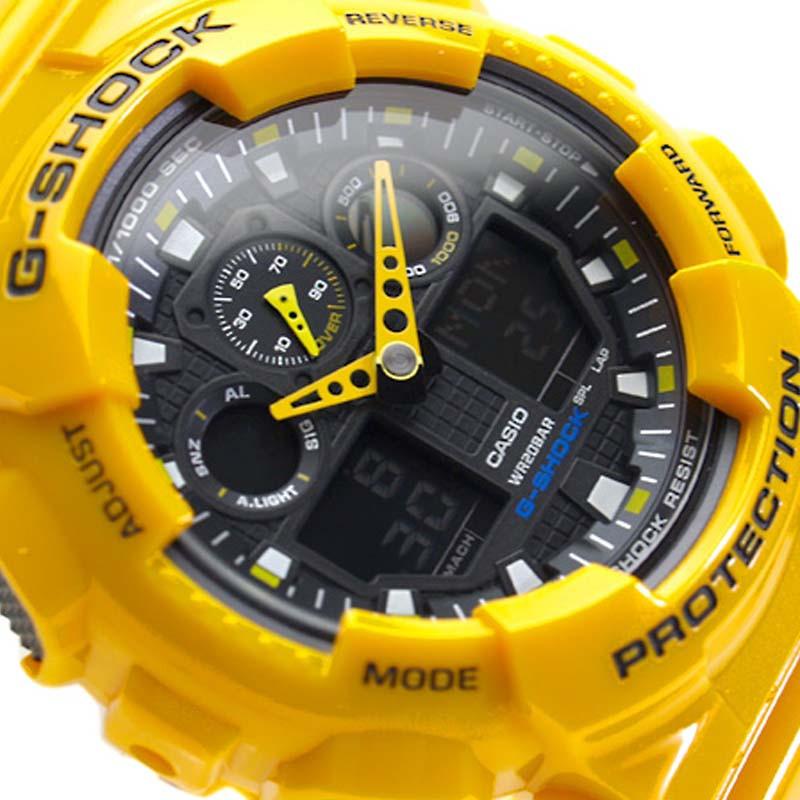 Casio G-Shock GA100A-9A 200M Yellow Watch