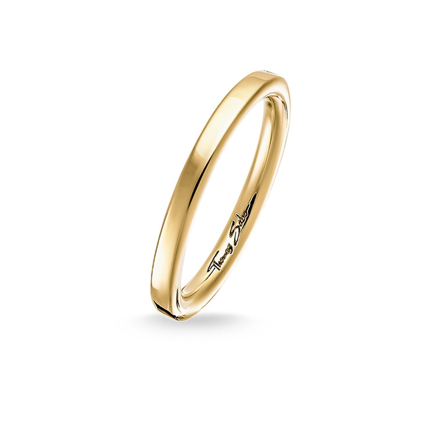 Thomas Sabo Gold Plated Sleek Polished Ring