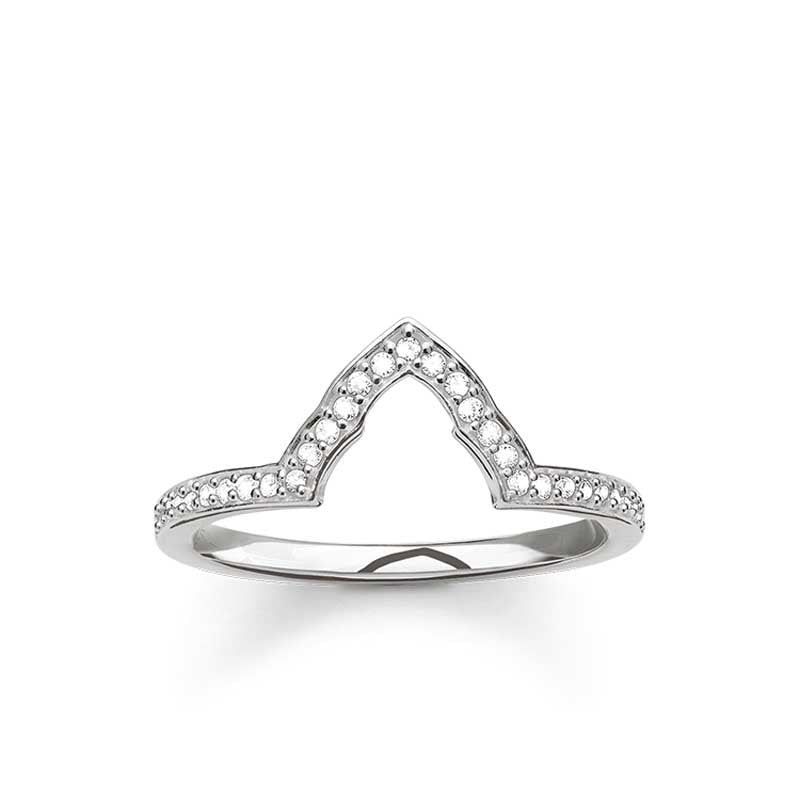 Thomas Sabo Glam and Soul Sterling Silver Zirconia Stacking Ring