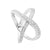 Ellani Split Band Cross Over Ring