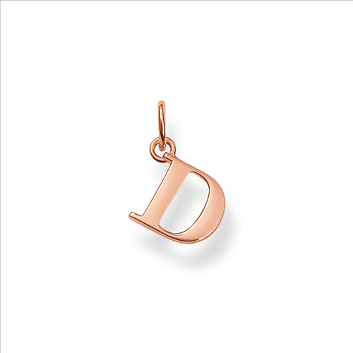 Thomas Sabo Rose Gold Letter &quot;D&quot; Pendant