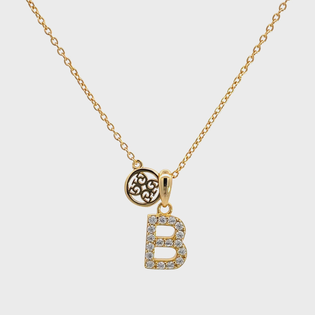 Georgini Luxury Letters B Initial Pendant Gold