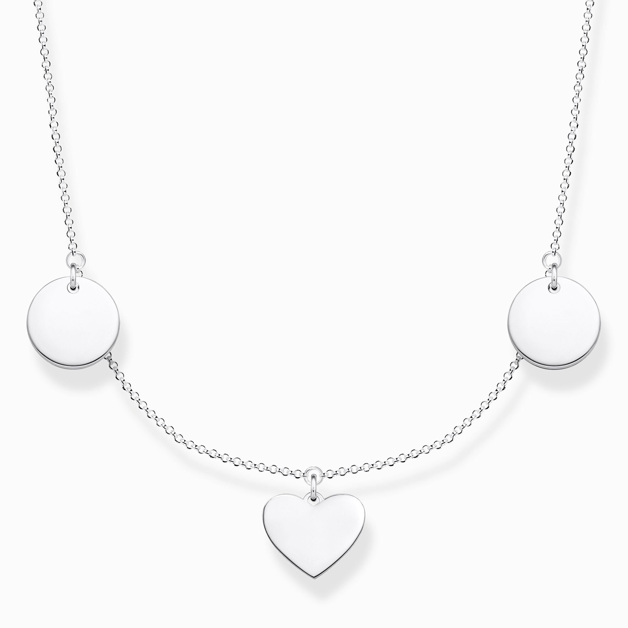 Thomas Sabo Engravable Heart Disc Necklace