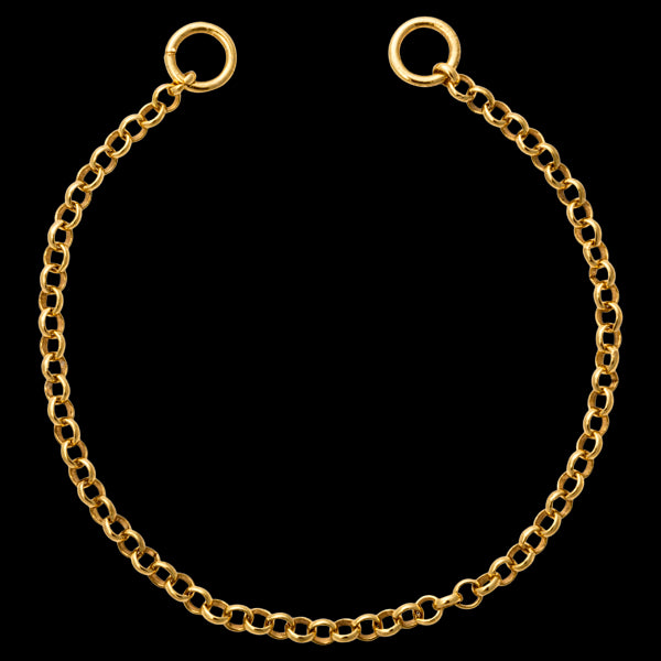 Nikki Lissoni Gold Plated Round Cable Tag Bracelet 11cm