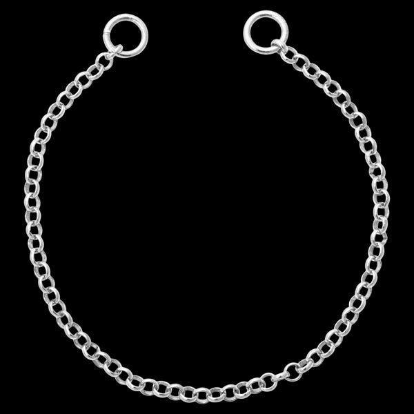 Nikki Lissoni Silver Plated Round Cable Tag Bracelet 15cm